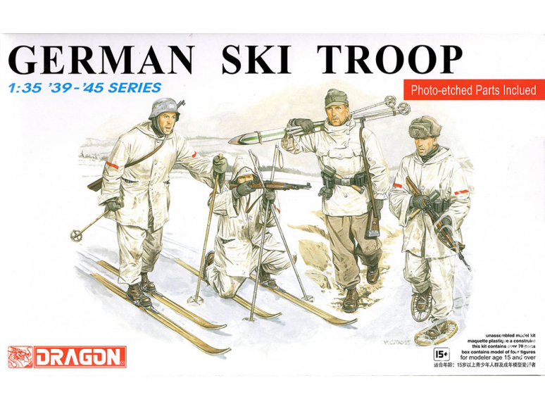 dragon maquette militaire 6039 Troupe Allemande en ski 1/35