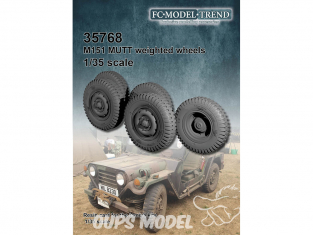 FC MODEL TREND accessoire avion résine 35768 Roues lestées Ford MUTT M151 1/35