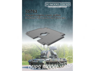 FC MODEL TREND accessoire résine 35763 Grille moteur Gepard Takom 1/35