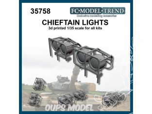 FC MODEL TREND accessoire résine 35758 Feux Chieftain 1/35