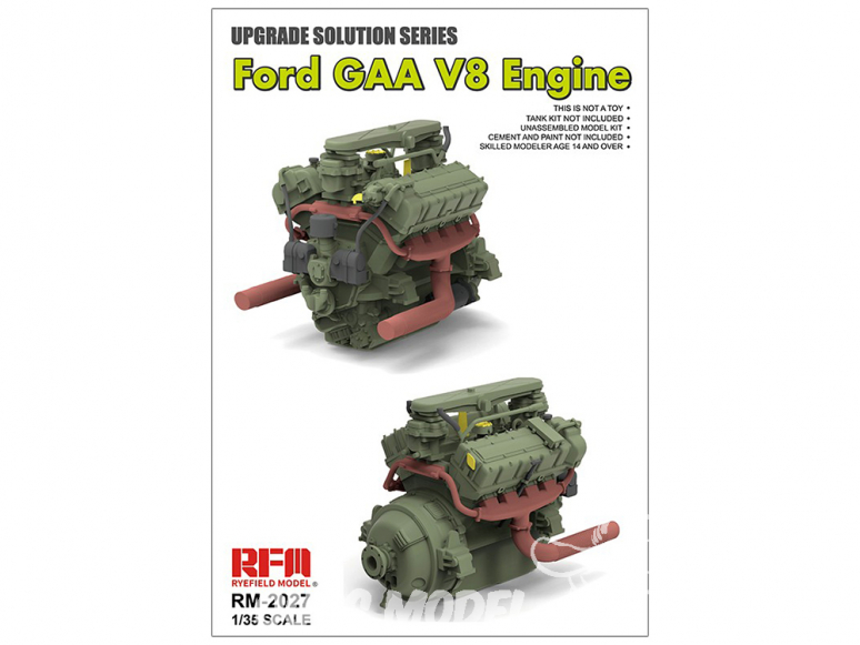 Rye Field Model maquette militaire 2027 Moteur Ford GAA V8 1/35