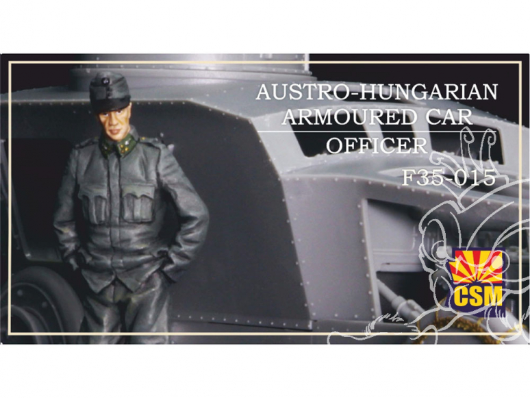 Copper State Models personnel militaire F35-0015 Officier des véhicules blindés austro-hongrois 1/35