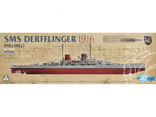 Takom maquette bateau SP-7034 SMS Derfflinger 1916 Full Hull 1/700
