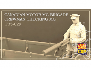 Copper State Models personnel militaire F35-0029 Membre d'équipage Vérification MG de la Canadian Motor MG Brigade 1/35