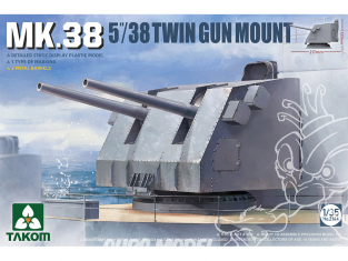 Takom maquette militaire 2146 Mk.38 5"/38 Twin Gun Mount 1/35