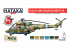 Hataka Hobby peinture acrylique Red Line AS116 Ensemble de peinture polonais AF / Army Helicopters vol. 1 6 x 17ml