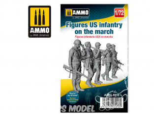 Ammo Mig figurines 8916 Infanterie US en marche WWII 1/72