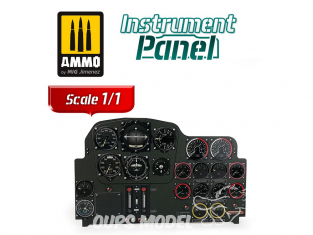 MIG Instrument panel 8286 Messerschmitt Me 262 A-1 Tableau de bord 1/1