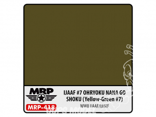 MRP peintures 418 IJAAF 7 Ohryoku Nana Go Shoku Vert jaunâtre 30ml