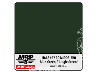 MRP peintures 421 IJAAF 27 Ao Midori Iro Bleu Vert, Vert Jungle 30ml