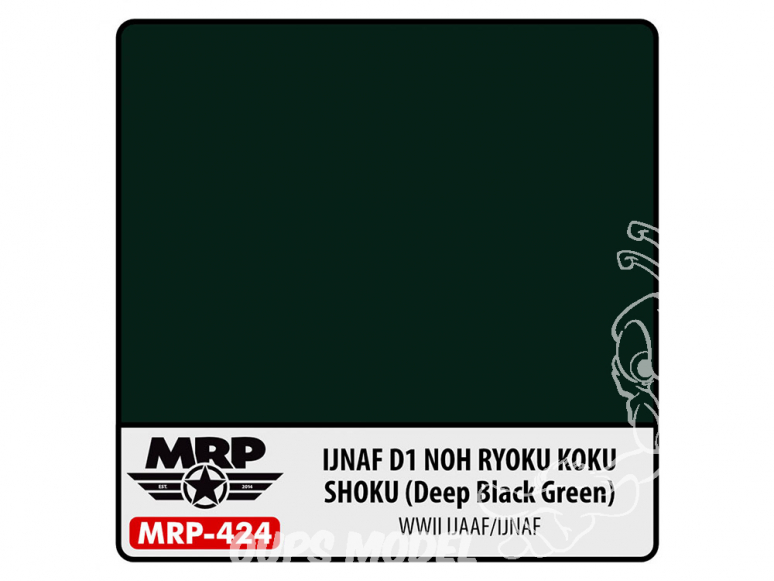 MRP peintures 424 IJNAF D1 Nohryokukokushoku Vert noir profond 30ml
