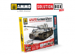 MIG Solution Box Mini 7901 Véhicules Allemands hiver WWII Couleurs et vieillissement - Livre