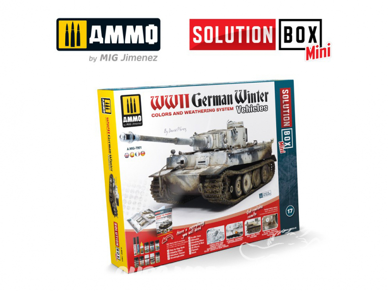 MIG Solution Box Mini 7901 Véhicules Allemands hiver WWII Couleurs et vieillissement - Livre