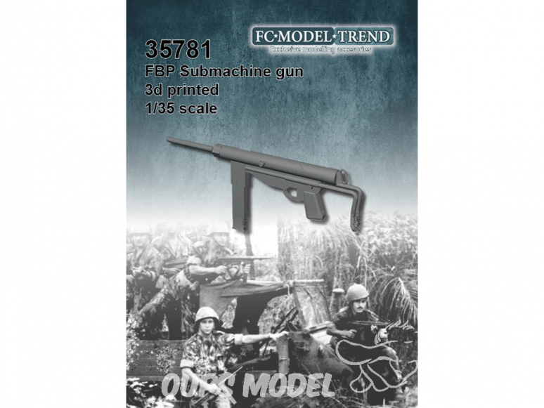 FC MODEL TREND accessoire résine 35781 FBP Sub Machine gun 1/35