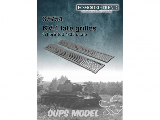 FC MODEL TREND accessoire résine 35754 Grilles KV-1 Late 1/35