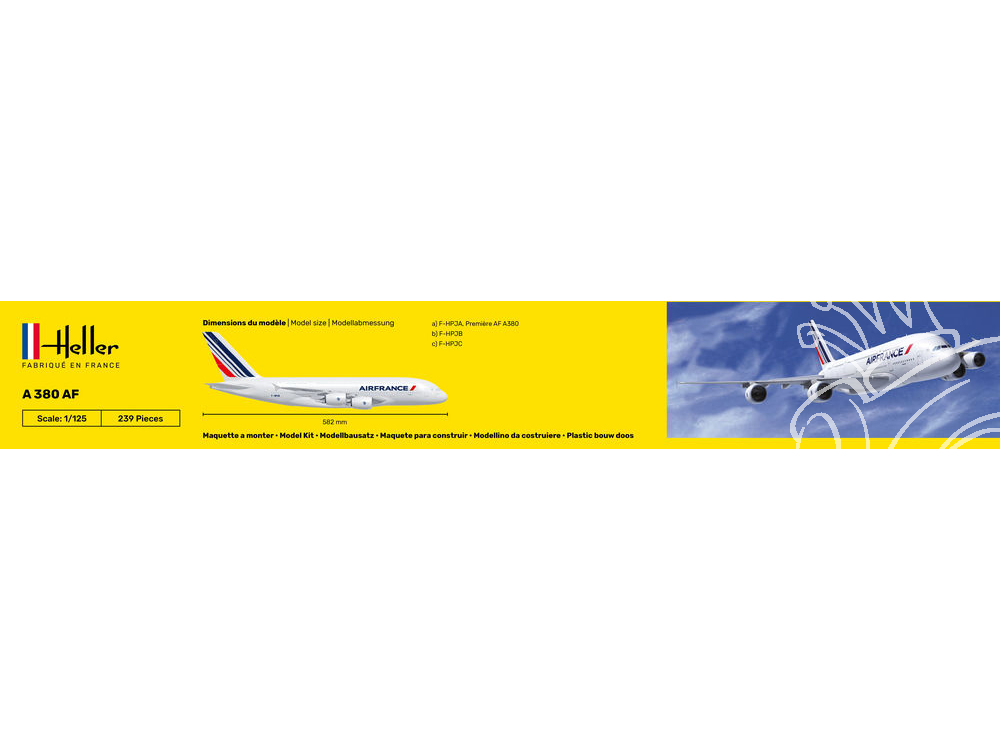 Revell maquette avion 63808 Model Set Airbus A380 inclus peintures  principale colle et pinceau 1/288