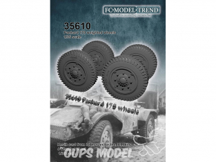 FC MODEL TREND accessoire avion résine 35610 Roues lestées Panhard 178 Icm 1/35