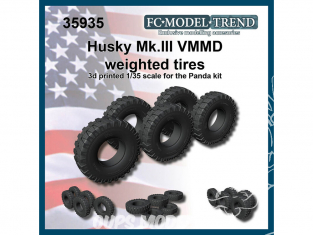 FC MODEL TREND accessoire résine 35935 Pneus lestés Husky Mk. III VMMD Panda Hobby 1/35