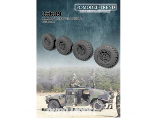 FC MODEL TREND accessoire militaire résine 35639 Roues lestées HMMWV Tamiya 1/35