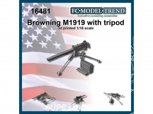 FC MODEL TREND accessoire résine 16481 Browning M1919 avec trépied 1/16