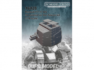 FC MODEL TREND accessoire résine 16428 Renault FT-17 GS 75mm Takom 1/16