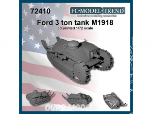 FC MODEL TREND maquette résine 72410 Ford 3Ton char M1918 1/72