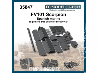 FC MODEL TREND accessoire résine 35847 Amélioration FV101 Scorpion Marine Espagnole Afv 1/35