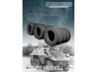 FC MODEL TREND accessoire résine 35672 Pneus lestés ADGZ M35 Mittlerer Panzerwagen Hobby Boss 1/35