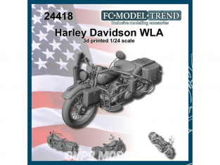 FC MODEL TREND maquette résine 24418 Harley Davidson WLA 1/24