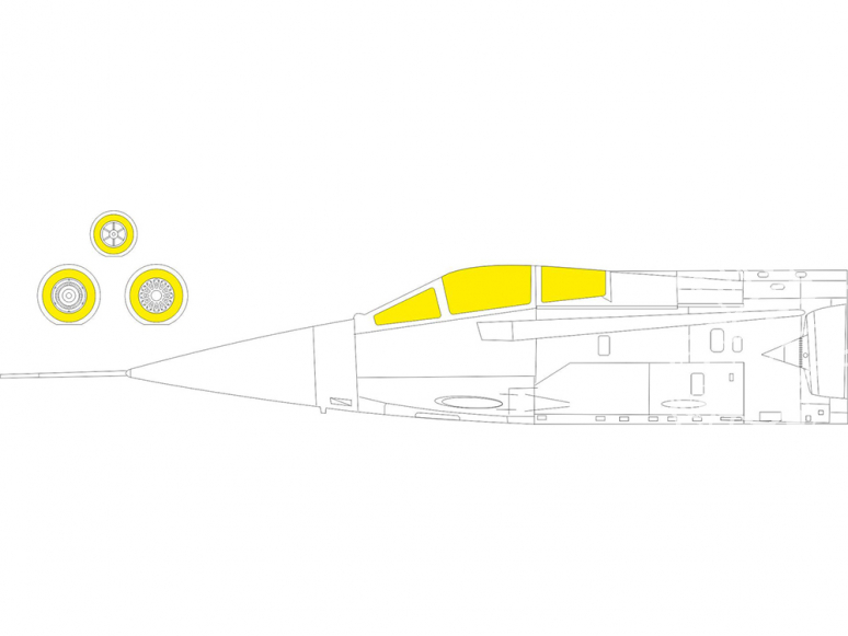 Eduard Express Mask EX850 F-104A/C Kinetic 1/48