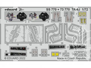 Eduard photodecoupe avion SS770 Zoom amélioration TA-4J Fujimi / Hobby 2000 1/72