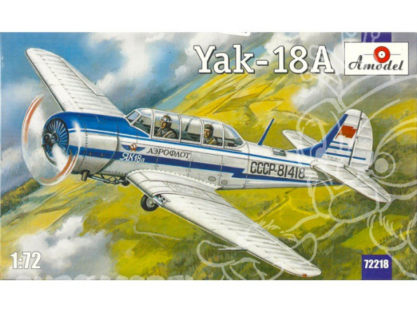 Amodel maquettes avion 72218 YAKOVLEV YAK - 18 APPAREIL D’ENTRAINEMENT DE BASE SOVIETIQUE 1/72