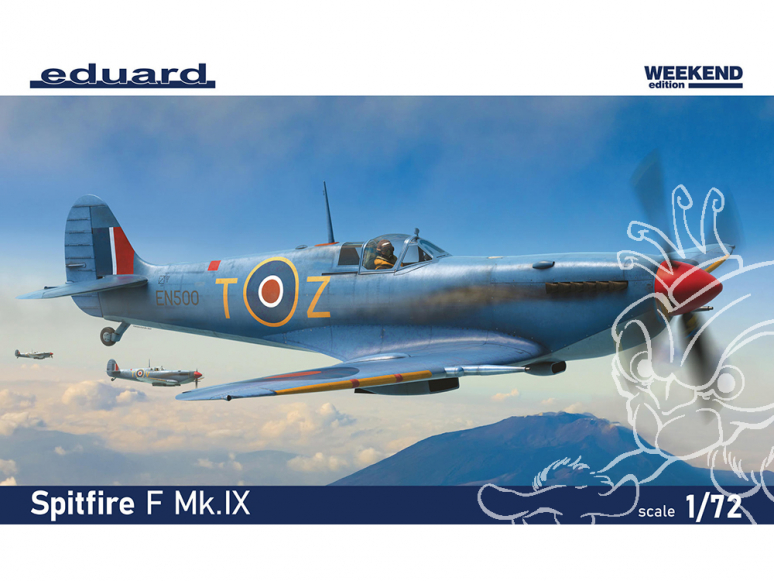 EDUARD maquette avion 7460 Spitfire F Mk.IX WeekEnd Edition 1/72