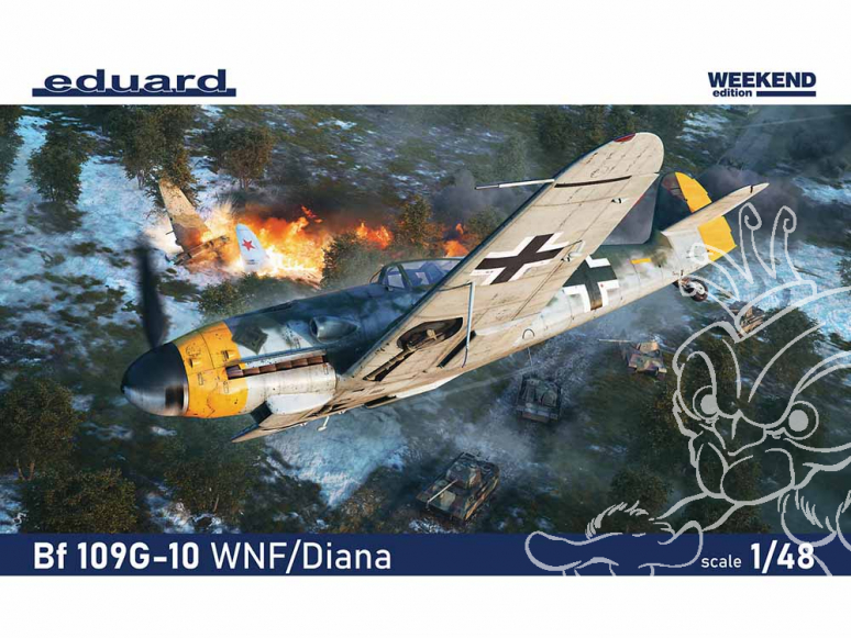 EDUARD maquette avion 84182 Messerschmitt Bf 109G-10 WNF/Diana WeekEnd Edition 1/48