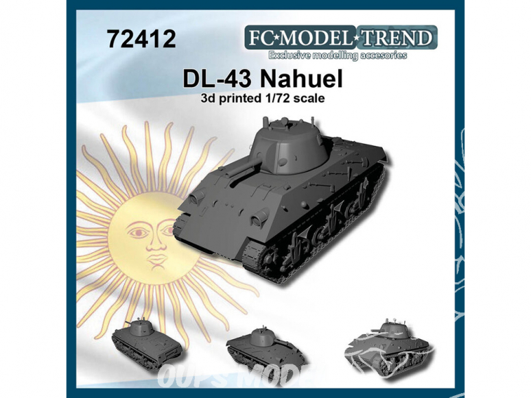 FC MODEL TREND maquette résine 72412 DL-43 Nahuel 1/72