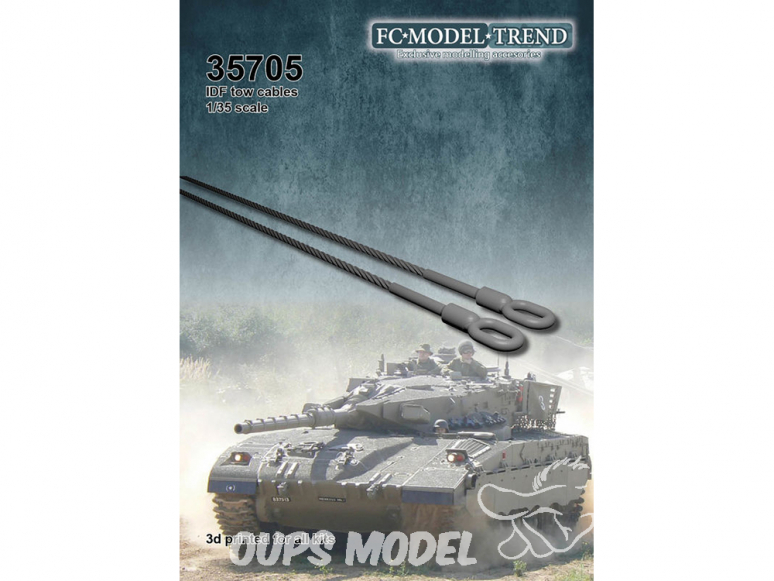 FC MODEL TREND accessoire résine 35705 Cable de remorquage IDF 1/35