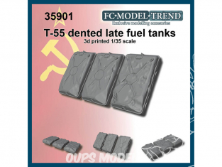 FC MODEL TREND accessoire résine 35901 Réservoirs d'essence externes cabossés T-55 1/35