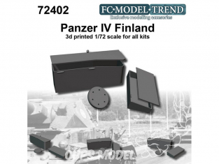 FC MODEL TREND accessoire résine 72402 Amélioration Panzer IV Finlande 1/72