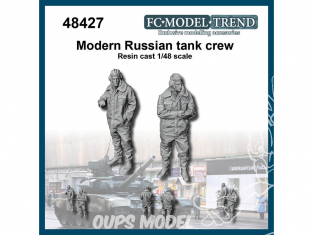 FC MODEL TREND figurine résine 48427 Equipage de char Russe moderne 1/48