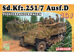 Dragon maquette militaire 7605 Sd.Kfz.251/7 Ausf.D Pionierpanzerwagen (2 in 1) 1/72