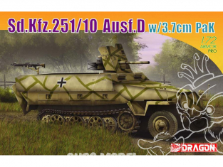 Dragon maquette militaire 7280 Sd.Kfz.251/10 Ausf.D w/3.7cm PaK 1/72