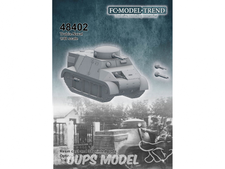 FC MODEL TREND maquette résine 48402 Trubia-Naval 1/48