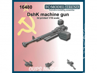 FC MODEL TREND accessoire résine 16480 Machine gun lourde DsHK 1/16