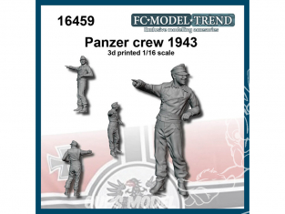 FC MODEL TREND figurine résine 16459 Commandant Panzer 1943 1/16
