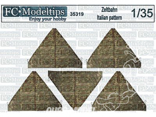 FC MODEL TREND accessoire papier 35319 Tentes Zeltbahn motif Italien 1/35