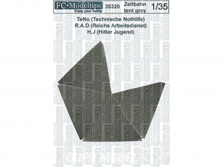 FC MODEL TREND accessoire papier 35320 Tente Zeltbahn gris 1/35