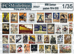FC MODEL TREND accessoire diorama 35327 Affiches Allemandes WWI 1914 - 1918 1/35
