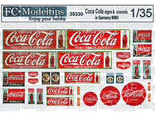 FC MODEL TREND accessoire diorama 35330 Affiches Coca Cola en Allemagne WWII 1/35