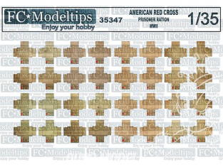FC MODEL TREND accessoire papier 35347 Rations prisonniers Croix-Rouge USA WWII 1/35