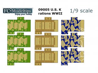 FC MODEL TREND accessoire papier 09005 Ration K US WWII 1/9